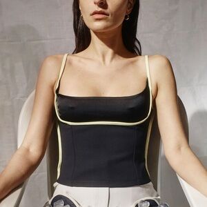 Paris Georgia 05 Florian singlet black / lime top